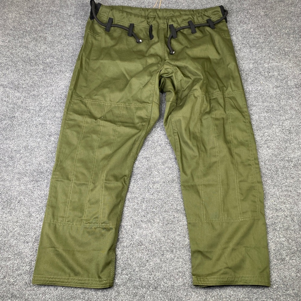 Elite Sports BJJ Gi Pants Mens A3 Olive Green Martial Arts Jiu Jitsu Grappling